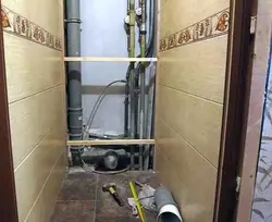 Фото как закрыть трубы в санузле