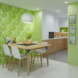 Combine Photo Wallpaper In The Kitchen Photo