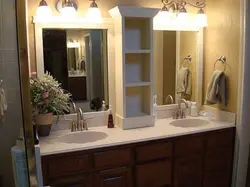 Фото зеркало над раковиной в ванной