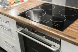 Electric hob photo in the kitchen