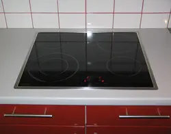 Electric hob photo in the kitchen