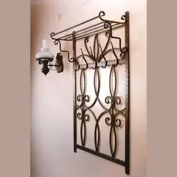 Forged hangers for the hallway wall photos