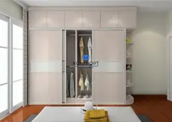 Wardrobe with mezzanine in the bedroom photo