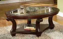 Round coffee tables for the living room photo