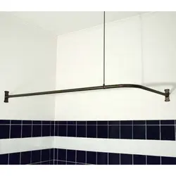 Photo Of A Shower Rod In The Bathroom