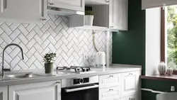 Kitchen Apron White Bricks Photo