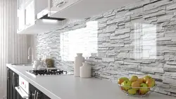 Kitchen Apron White Bricks Photo