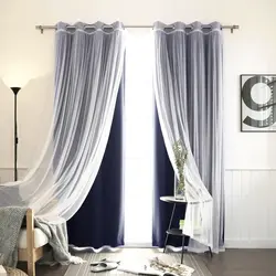 Tulle With Curtains In The Bedroom Photo