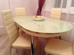 Glass Oval Table For Kitchen Photo