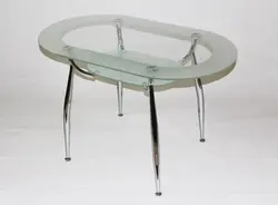 Glass Oval Table For Kitchen Photo