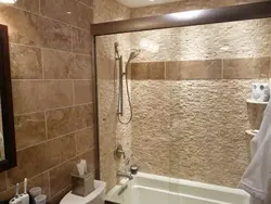 Plaster Under Tiles In The Bathroom Photo