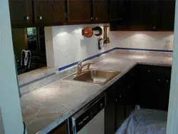Столешница для кухни оникс бежевый фото