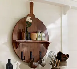 Wood decor for the kitchen photo