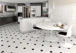 Warm floor tiles in the kitchen photo