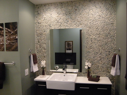 Liquid stone for bathroom walls photo