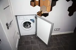 Washing machine in the hallway design photo real