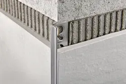 Aluminum corners for bathroom tiles photo