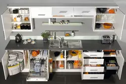 Организация пространства на кухне на столешнице фото