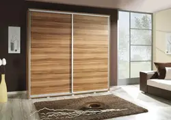 Wood-Effect Wardrobe In The Bedroom Photo