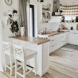 Кухня С Островом В Скандинавском Стиле Фото