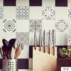 Self-adhesive kitchen wall tiles photo