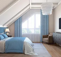 Curtains For Sloping Windows In The Bedroom Photo