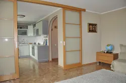 Sliding Doors To The Kitchen In Khrushchev Photo