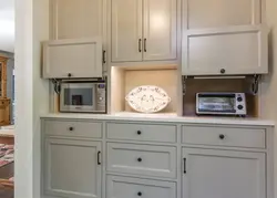 Kitchens With Microwave In The Upper Cabinet Photo