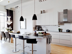 Chandelier For The Kitchen In Scandinavian Style Photo