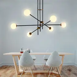 Chandelier for the kitchen in Scandinavian style photo