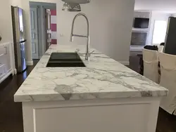 Scythian Italian marble countertop photo in the kitchen