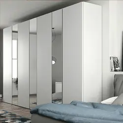 Hinged Wardrobes With A Mirror In The Bedroom Photo