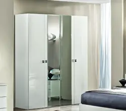 Hinged Wardrobes With A Mirror In The Bedroom Photo
