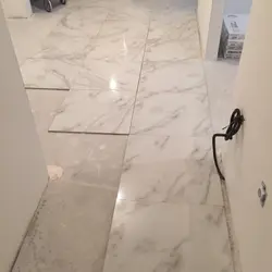 Marble kitchen floor tiles photo
