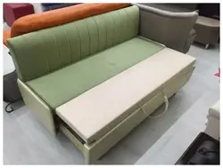 Kitchen couch with sleeping place photo