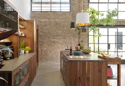 Loft style island in the kitchen photo