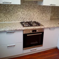 Countertops and wall panels for the kitchen photo