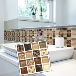 Плитка самоклеющаяся для стен в ванной фото
