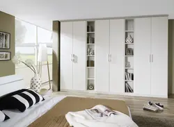 Bedroom Wardrobe With Open Shelves Photo