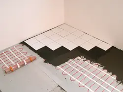 Heated Floor In The Bathroom Under Tiles Photo