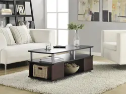 Sofa With Coffee Table In The Living Room Photo