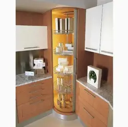 Угловой Шкаф В Кухню Напольный Высокий Фото