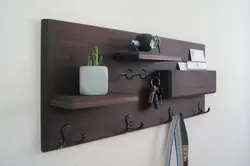 DIY wall shelves for hallway photo