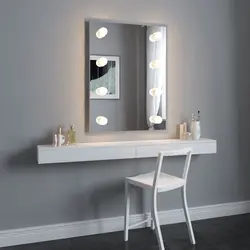 Mirror with hanging cabinet for bedroom photo