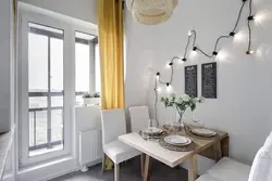 Table in Scandinavian style for the kitchen photo