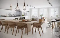 Table In Scandinavian Style For The Kitchen Photo