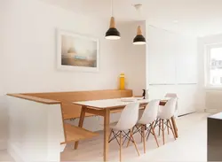 Table in Scandinavian style for the kitchen photo