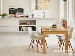 Стол у скандынаўскім стылі на кухню фота