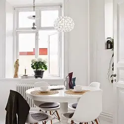 Table in Scandinavian style for the kitchen photo