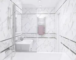 Керамическая плитка для ванной под мрамор фото